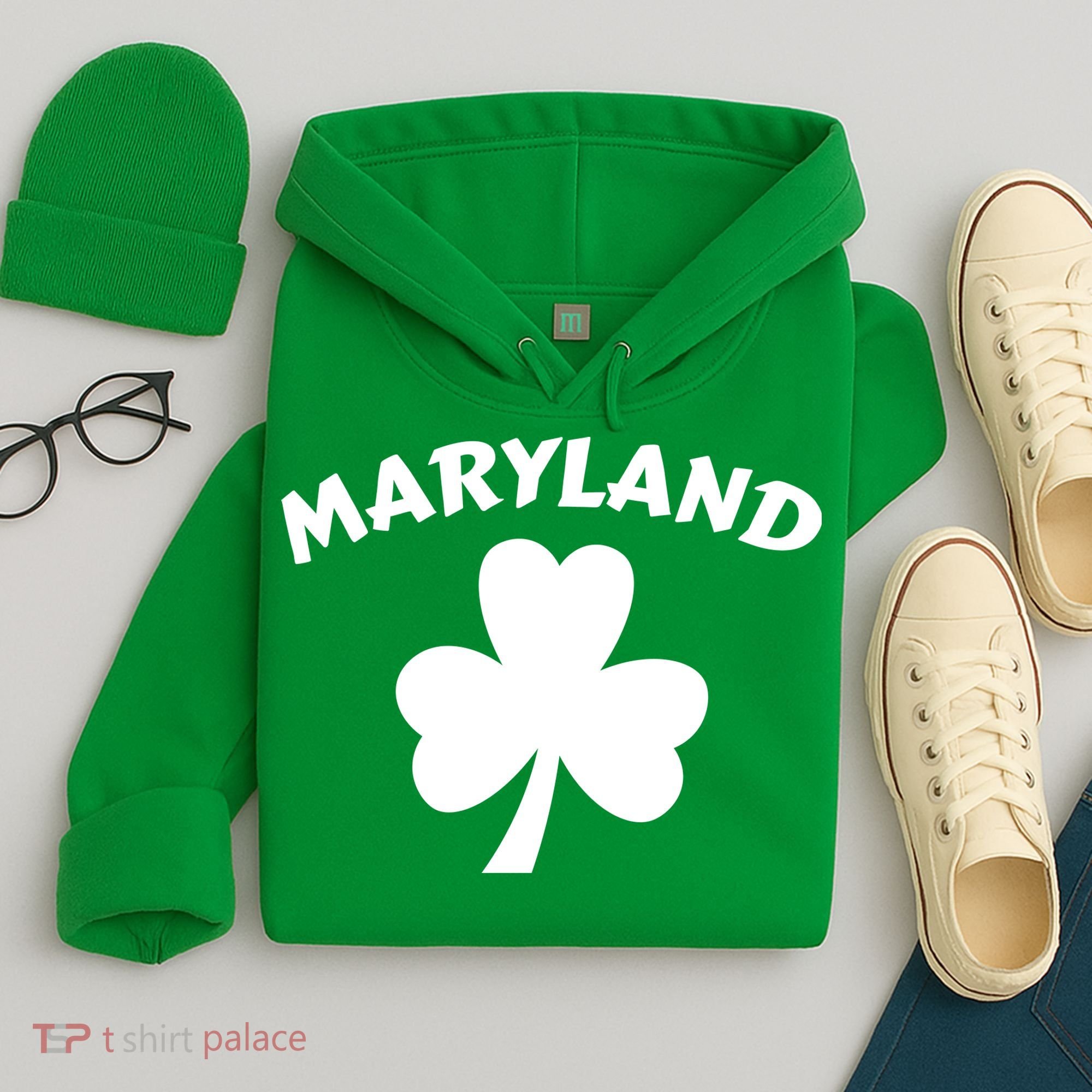 Irish Maryland Clover Hoodie