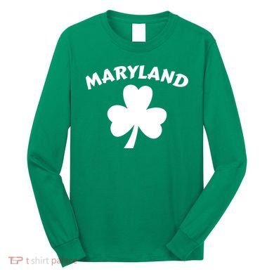Irish Maryland Clover Long Sleeve Shirt