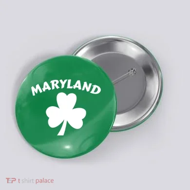 Irish Maryland Clover Button
