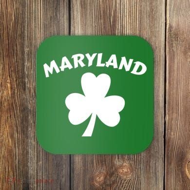 Irish Maryland Clover Coaster