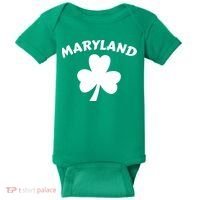 Irish Maryland Clover Baby Bodysuit thumb 0