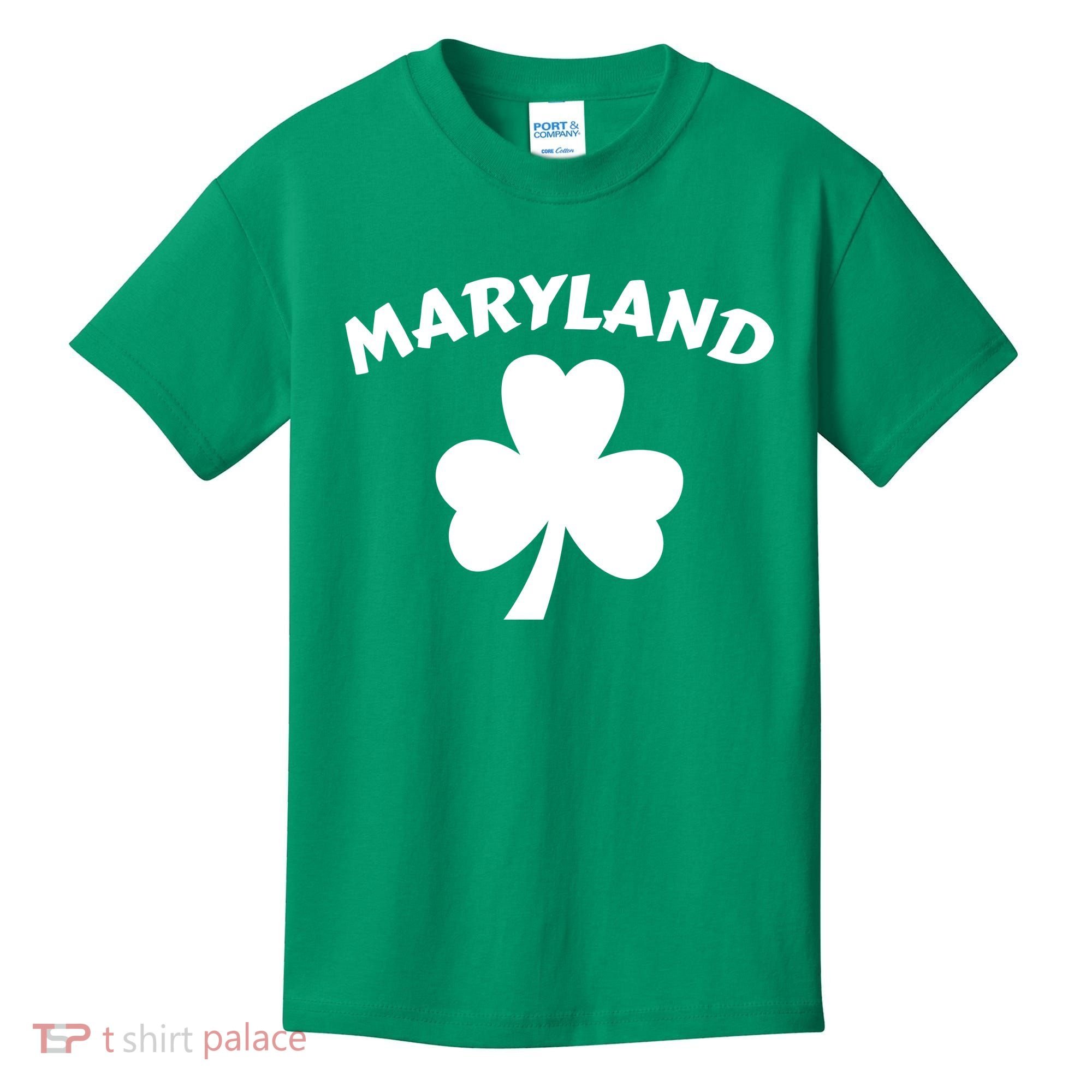 Irish Maryland Clover Kids T-Shirt