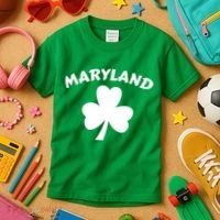 Irish Maryland Clover Kids T-Shirt thumb 3