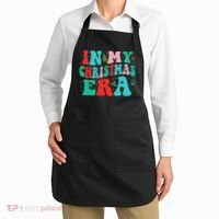 In My Christmas Era Cute Groovy Christmas Holiday  Apron thumb 2