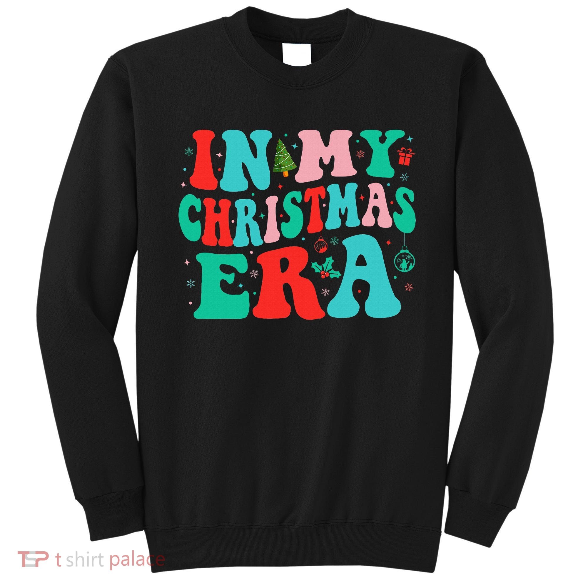 In My Christmas Era Cute Groovy Christmas Holiday  Sweatshirt