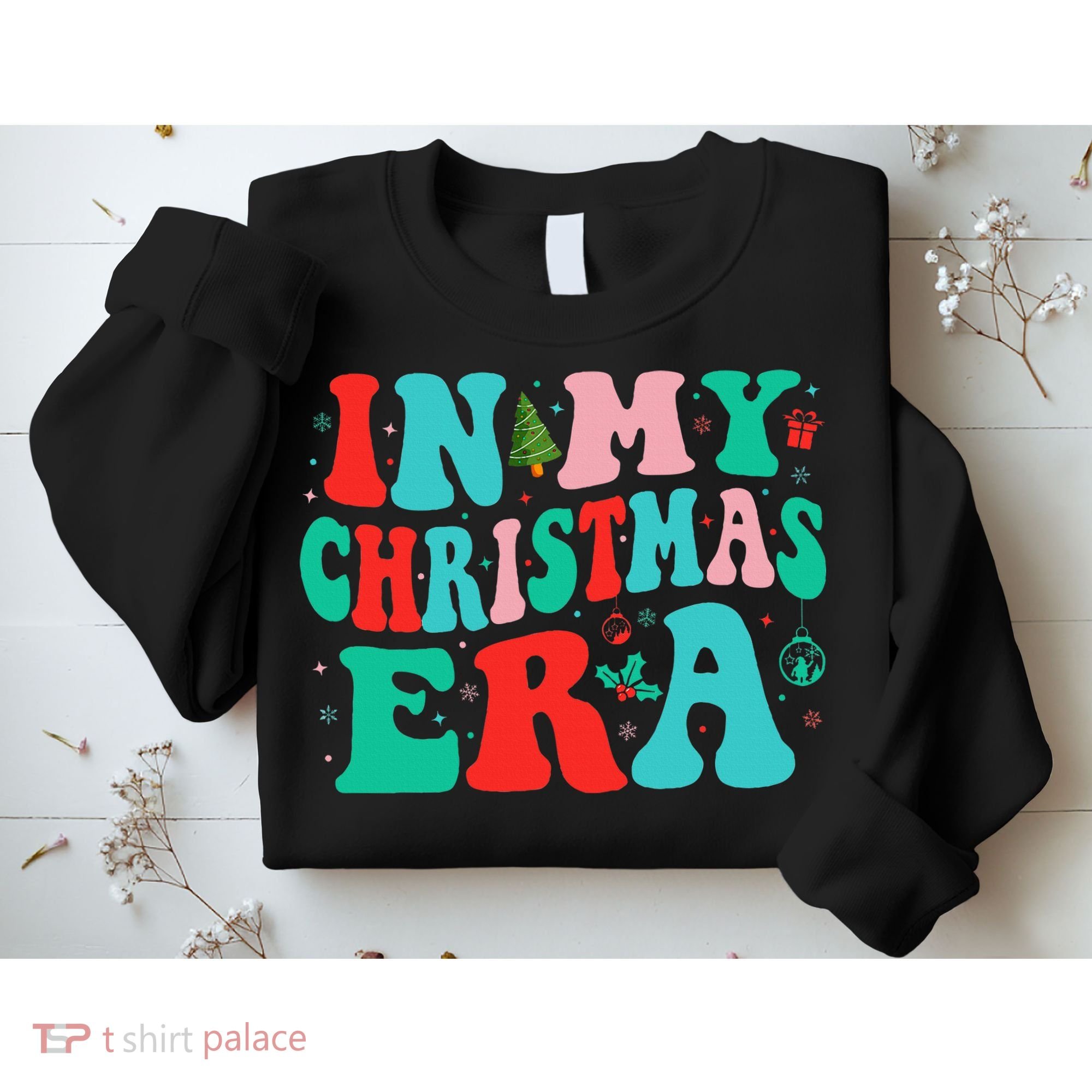 In My Christmas Era Cute Groovy Christmas Holiday  Sweatshirt