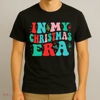 In My Christmas Era Cute Groovy Christmas Holiday  T-Shirt thumb 3