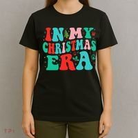 In My Christmas Era Cute Groovy Christmas Holiday  T-Shirt thumb 4