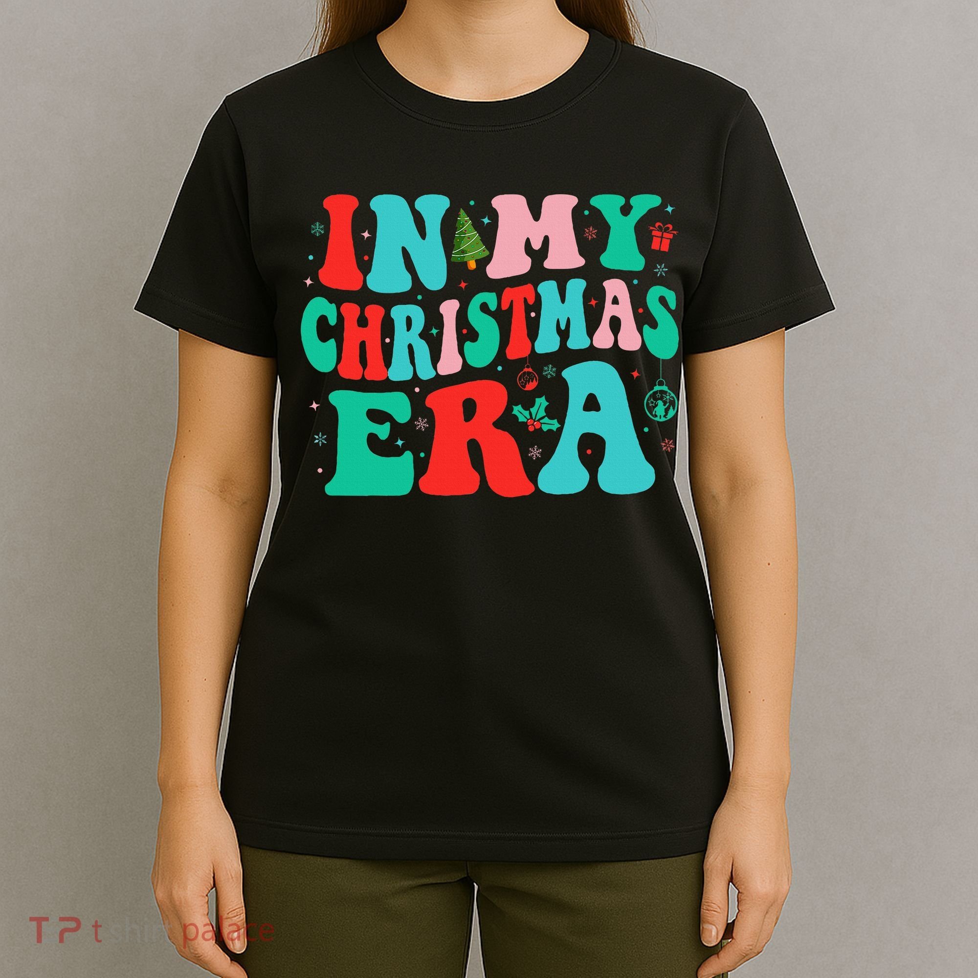 In My Christmas Era Cute Groovy Christmas Holiday  T-Shirt