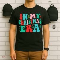 In My Christmas Era Cute Groovy Christmas Holiday  T-Shirt thumb 6