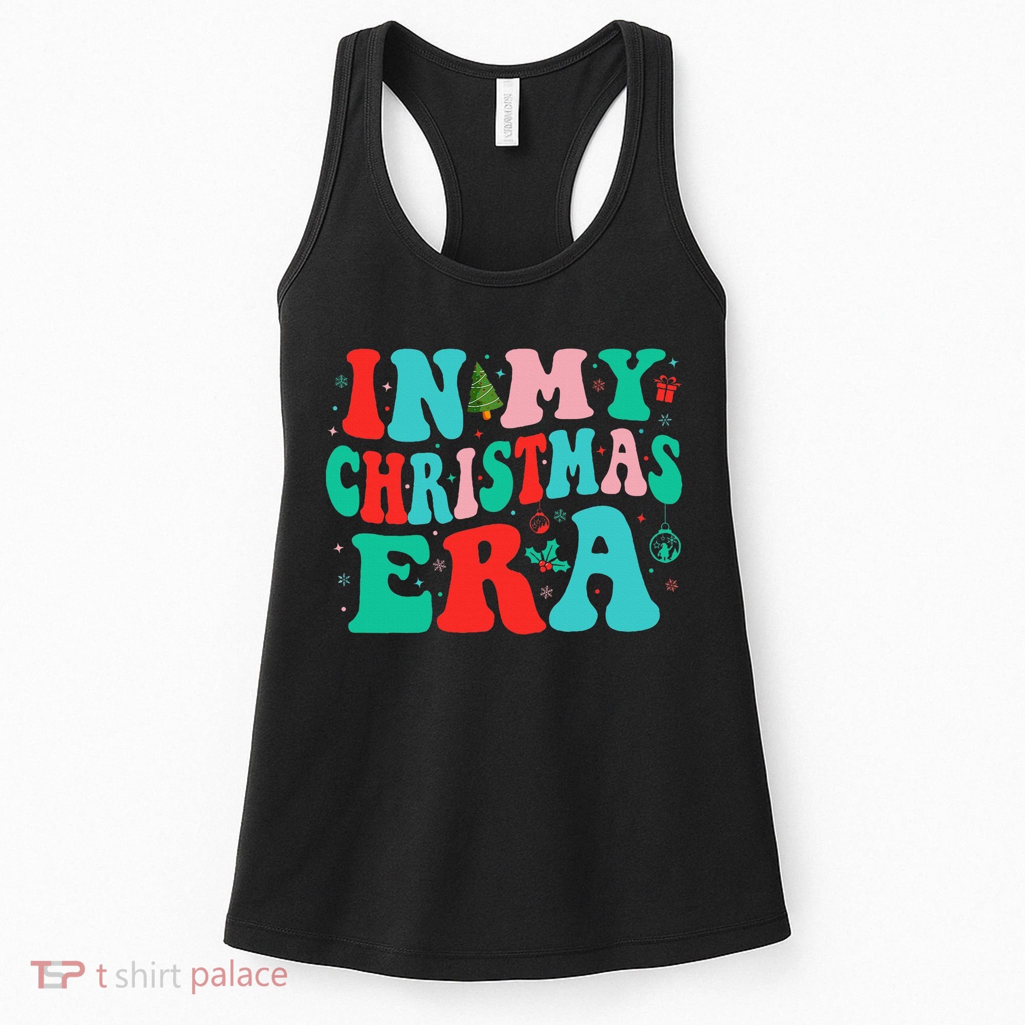 In My Christmas Era Cute Groovy Christmas Holiday  Women's Tank Top