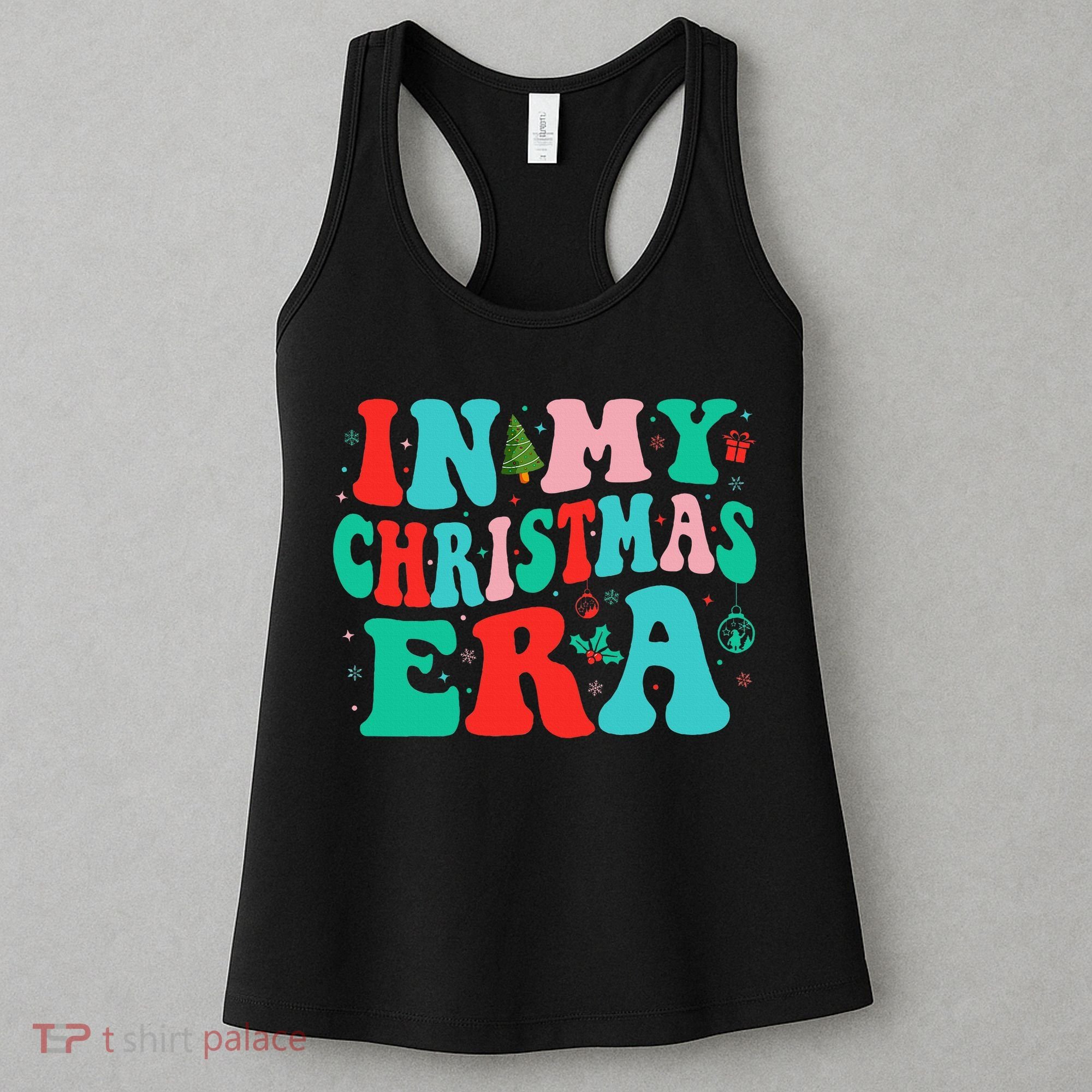 In My Christmas Era Cute Groovy Christmas Holiday  Women's Tank Top