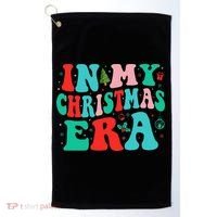 In My Christmas Era Cute Groovy Christmas Holiday  Golf Towel thumb 0