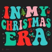 In My Christmas Era Cute Groovy Christmas Holiday  Golf Towel thumb 3