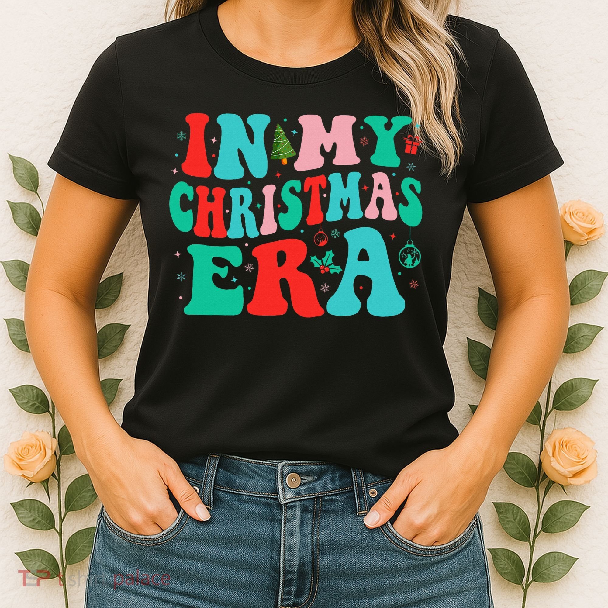 In My Christmas Era Cute Groovy Christmas Holiday  Women's T-Shirt