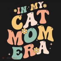 In My Cat Mom Era Funny Mom MotherS Day Cat Lover Groovy Funny Gift Women's Hoodie thumb 2
