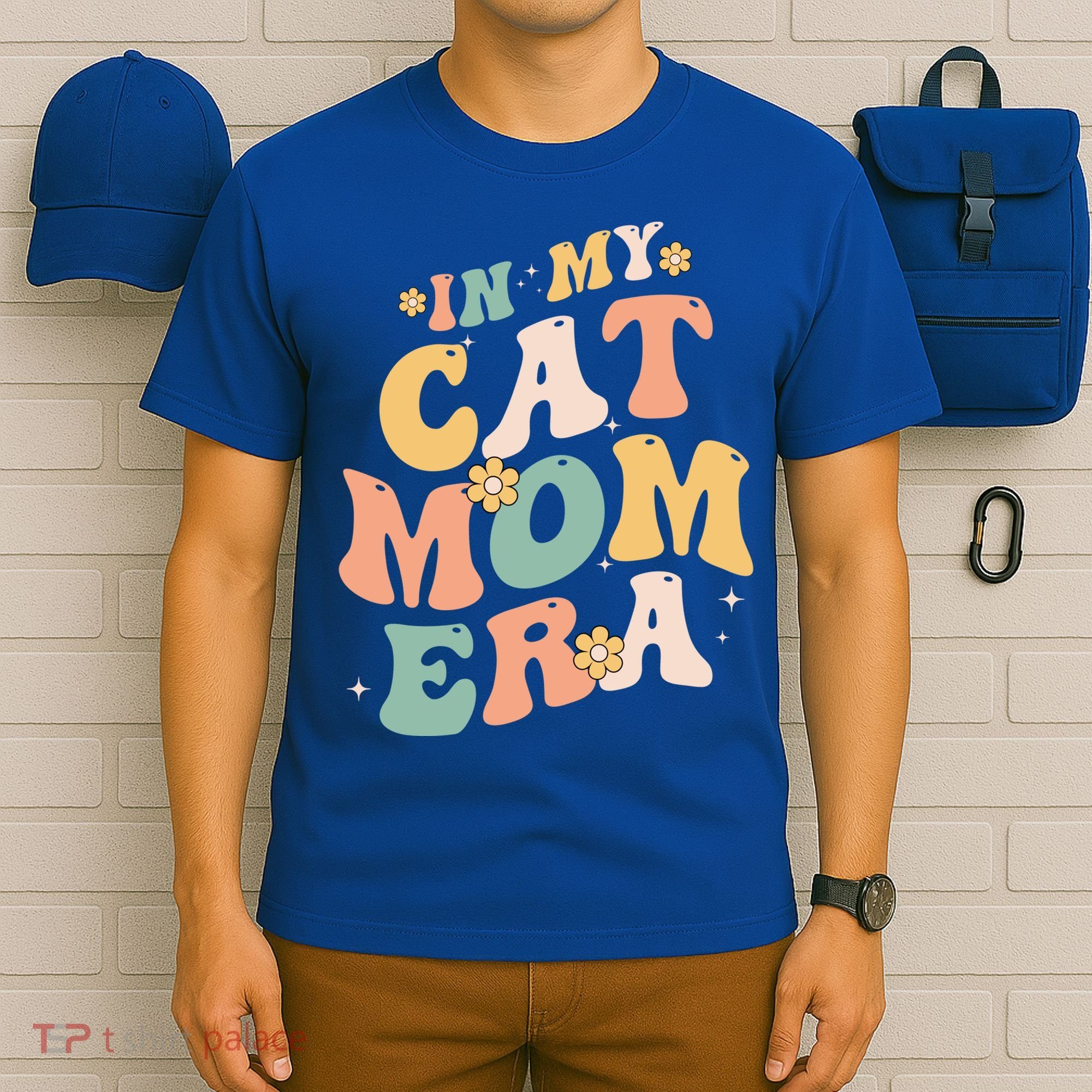 In My Cat Mom Era Funny Mom MotherS Day Cat Lover Groovy Funny Gift T-Shirt