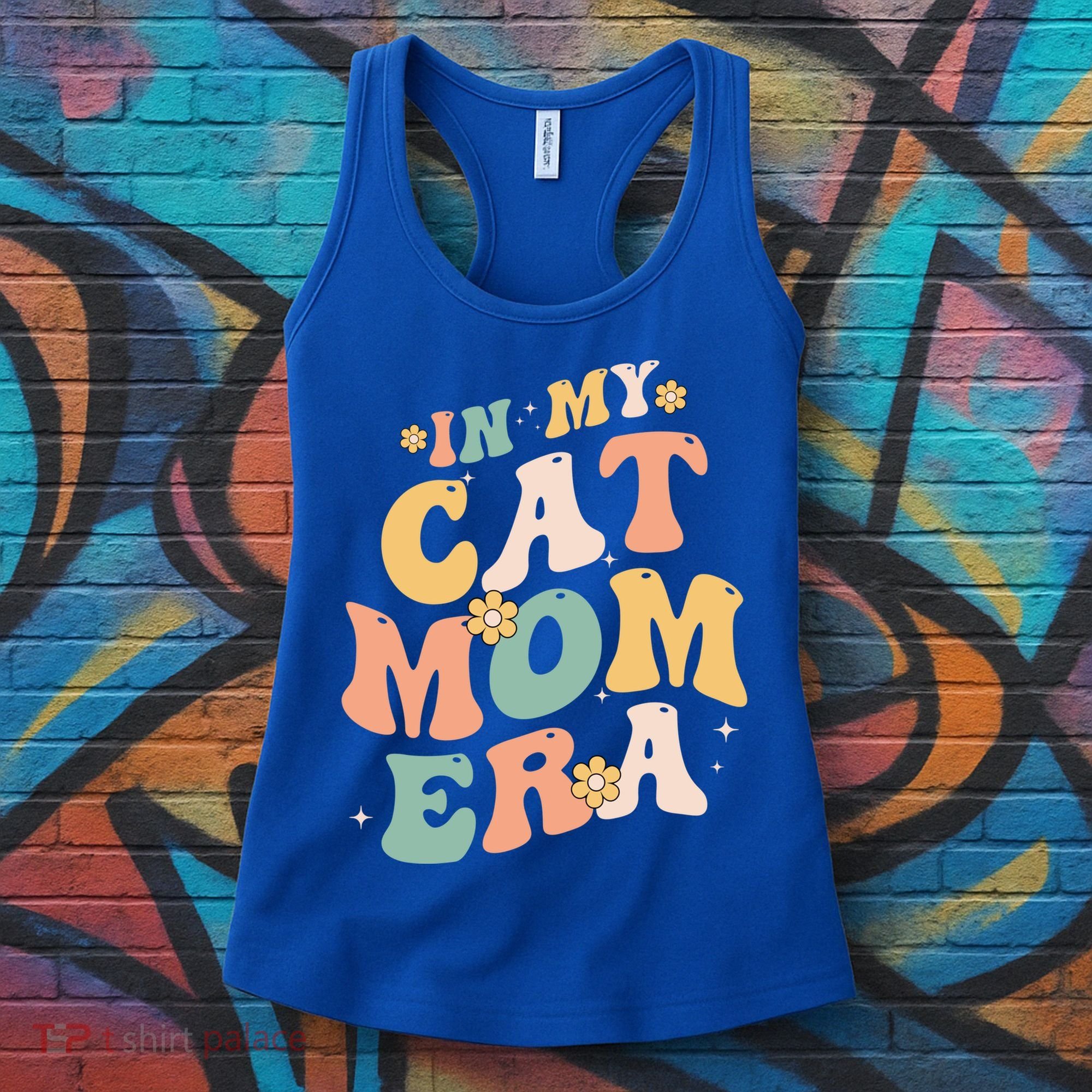 In My Cat Mom Era Funny Mom MotherS Day Cat Lover Groovy Funny Gift Women's Tank Top