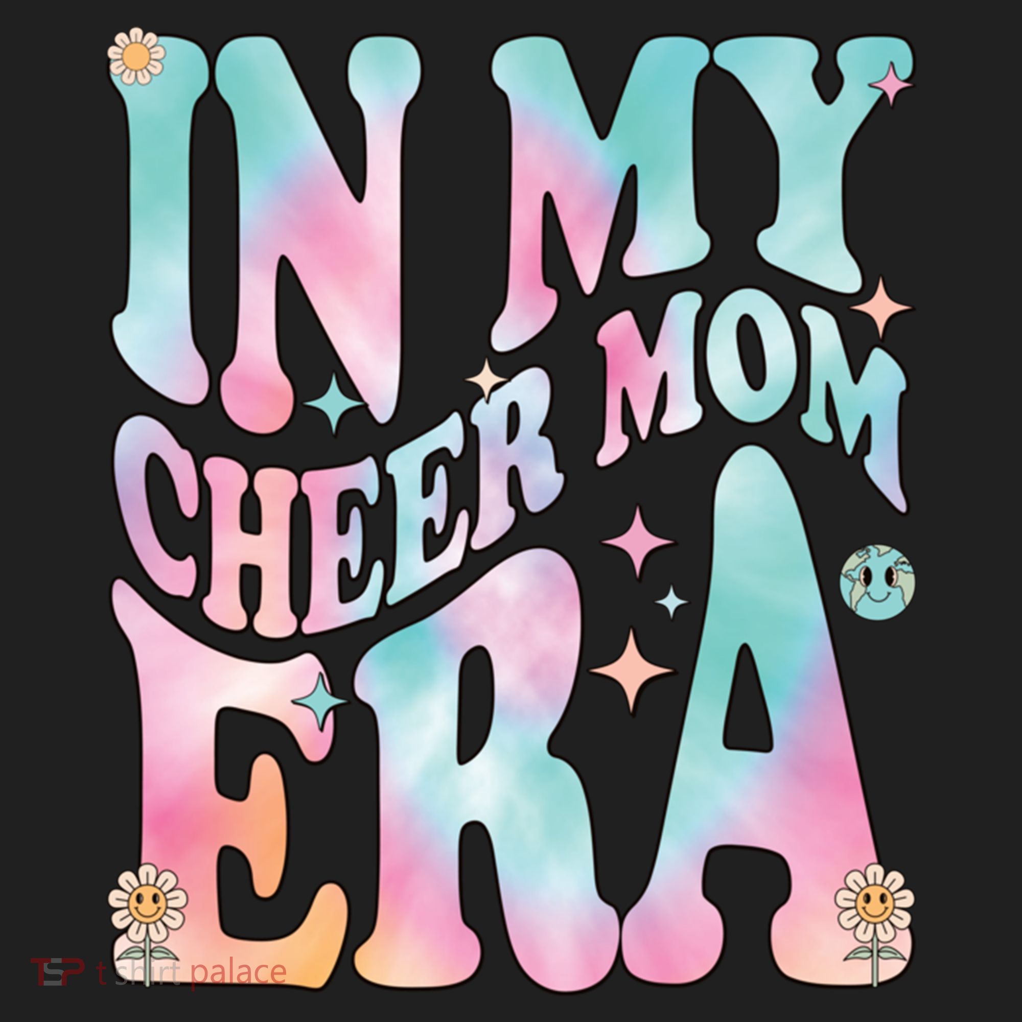 In My Cheer Mom Era Groovy Retro In My Cheer Mom Era Gift Women's Sweatshirt