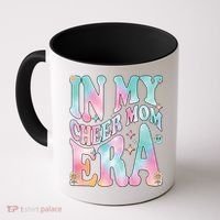 In My Cheer Mom Era Groovy Retro In My Cheer Mom Era Gift Coffee Mug thumb 0