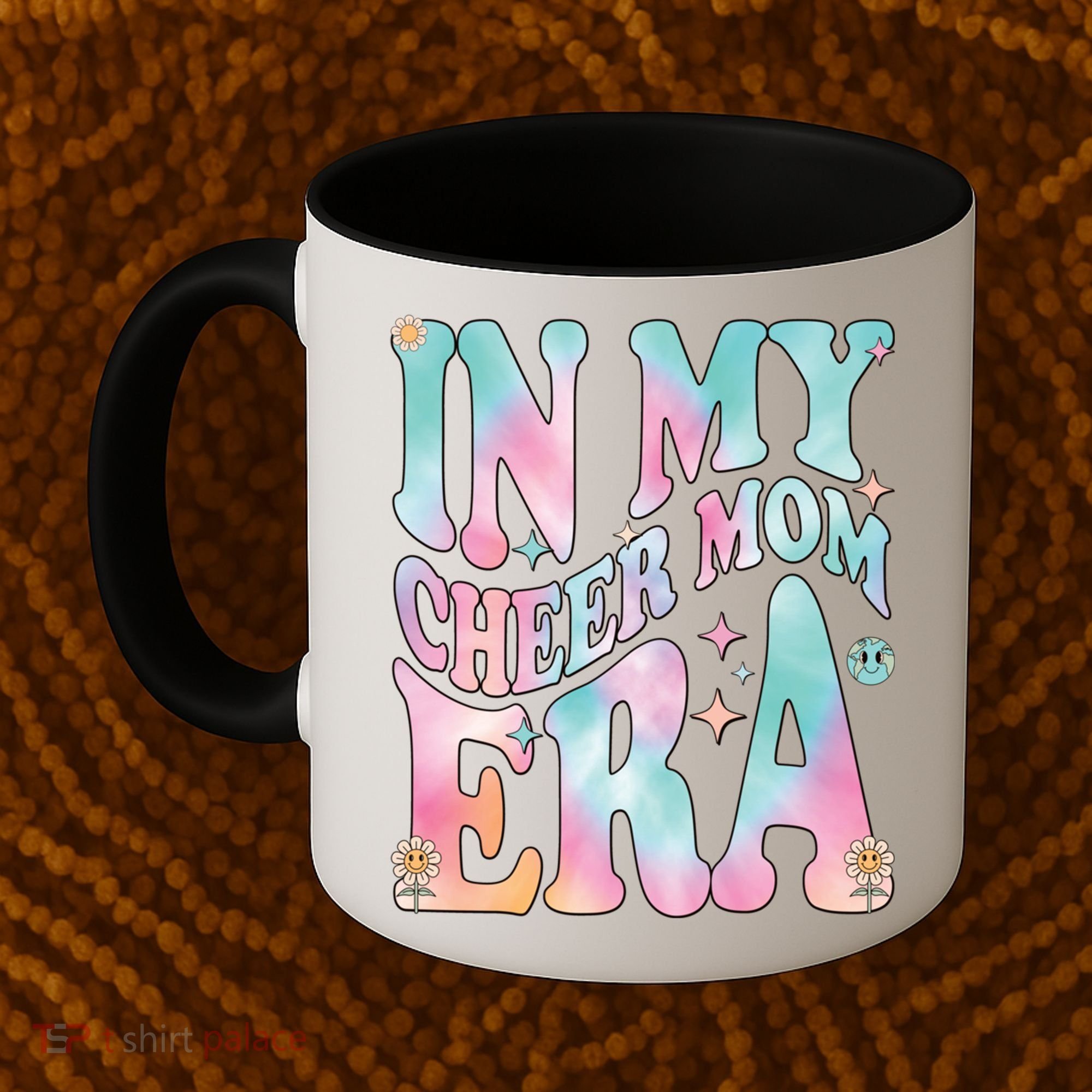 In My Cheer Mom Era Groovy Retro In My Cheer Mom Era Gift Coffee Mug