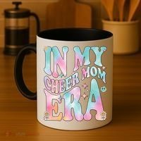 In My Cheer Mom Era Groovy Retro In My Cheer Mom Era Gift Coffee Mug thumb 4