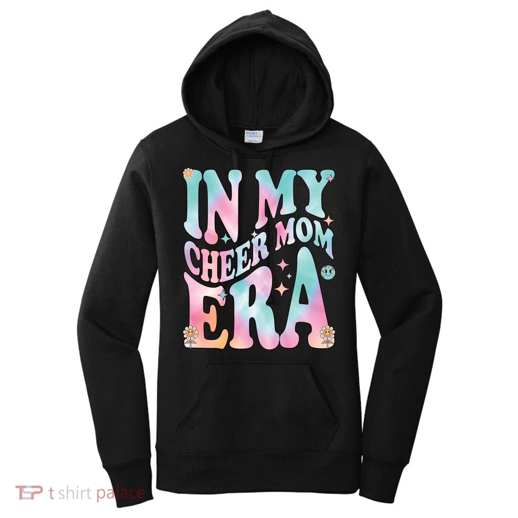 In My Cheer Mom Era Groovy Retro In My Cheer Mom Era Gift Women's Hoodie