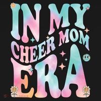 In My Cheer Mom Era Groovy Retro In My Cheer Mom Era Gift Women's Hoodie thumb 2