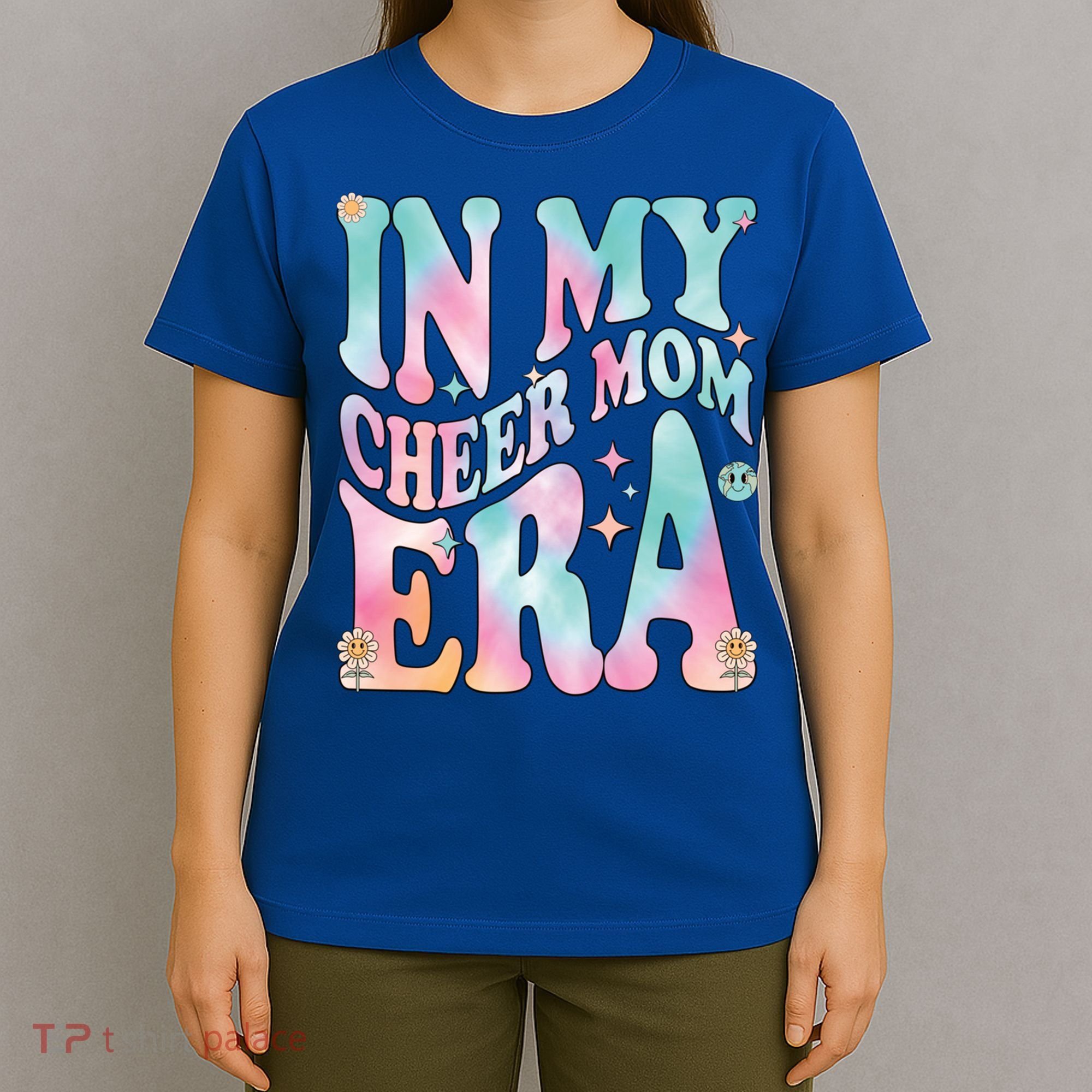 In My Cheer Mom Era Groovy Retro In My Cheer Mom Era Gift T-Shirt
