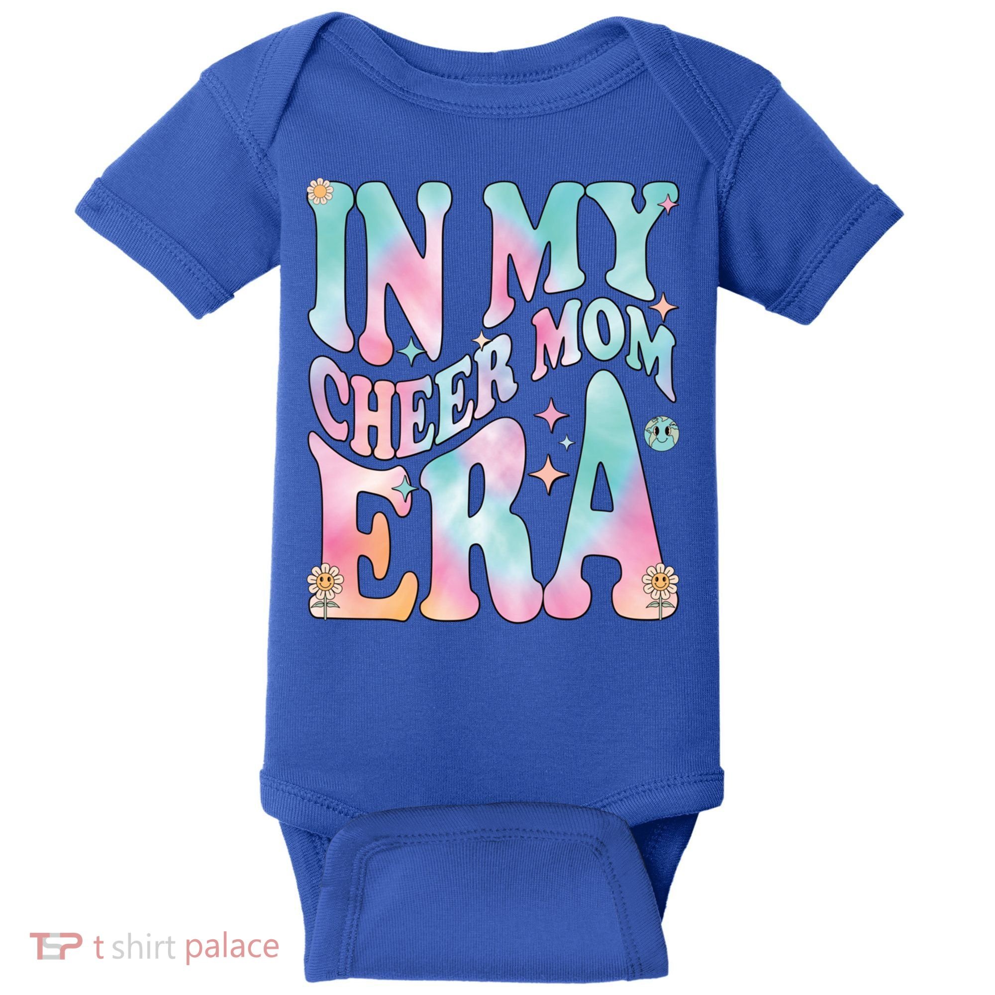 In My Cheer Mom Era Groovy Retro In My Cheer Mom Era Gift Baby Bodysuit