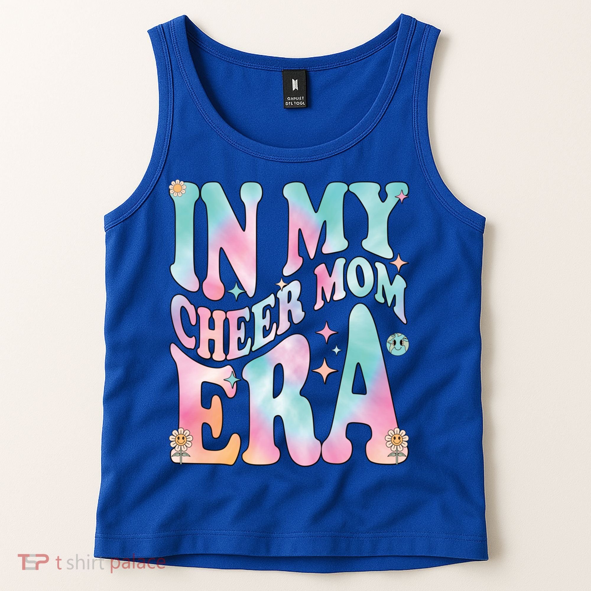 In My Cheer Mom Era Groovy Retro In My Cheer Mom Era Gift Tank Top