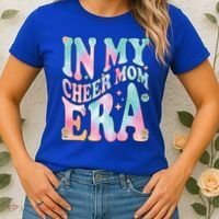In My Cheer Mom Era Groovy Retro In My Cheer Mom Era Gift Women's T-Shirt thumb 2