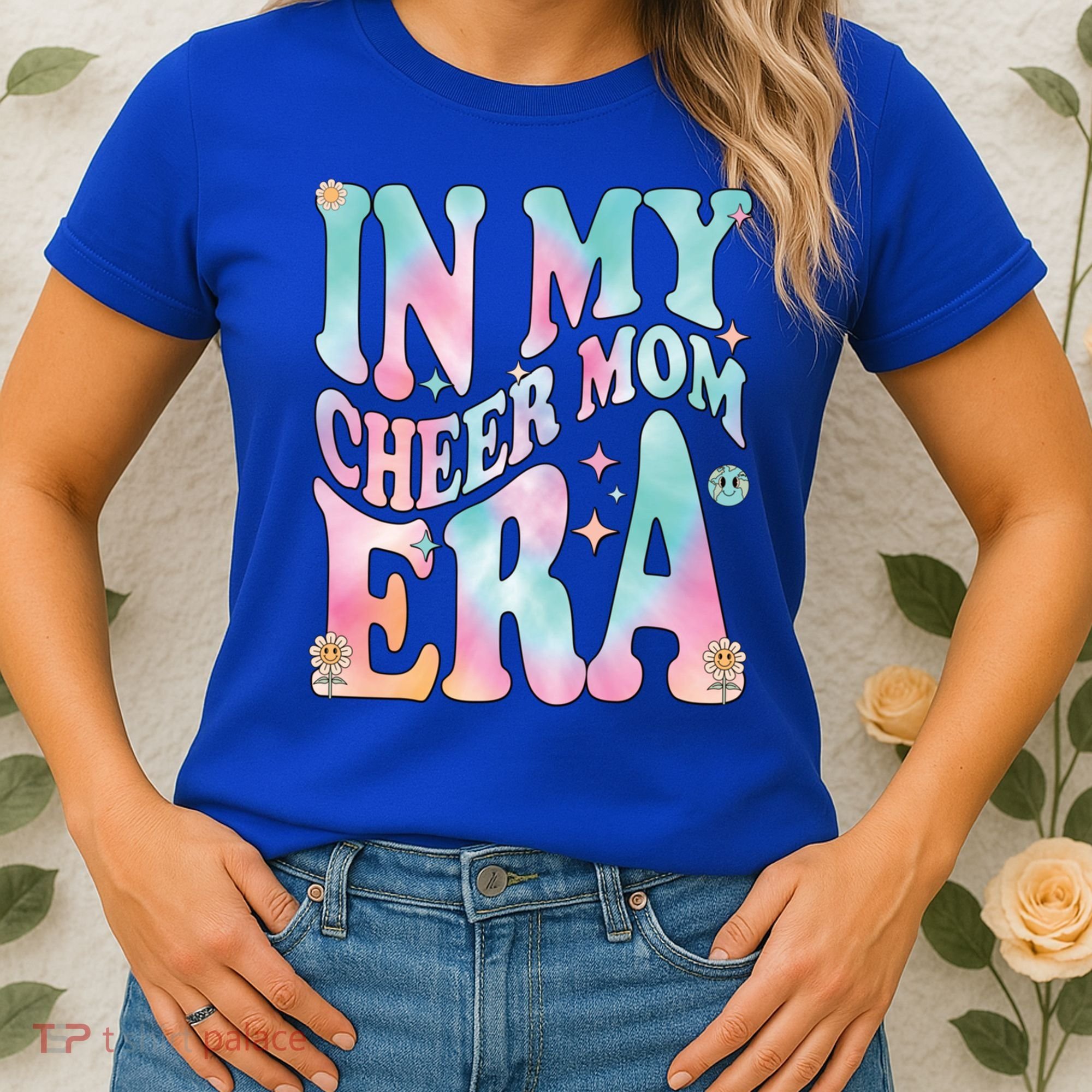 In My Cheer Mom Era Groovy Retro In My Cheer Mom Era Gift Women's T-Shirt