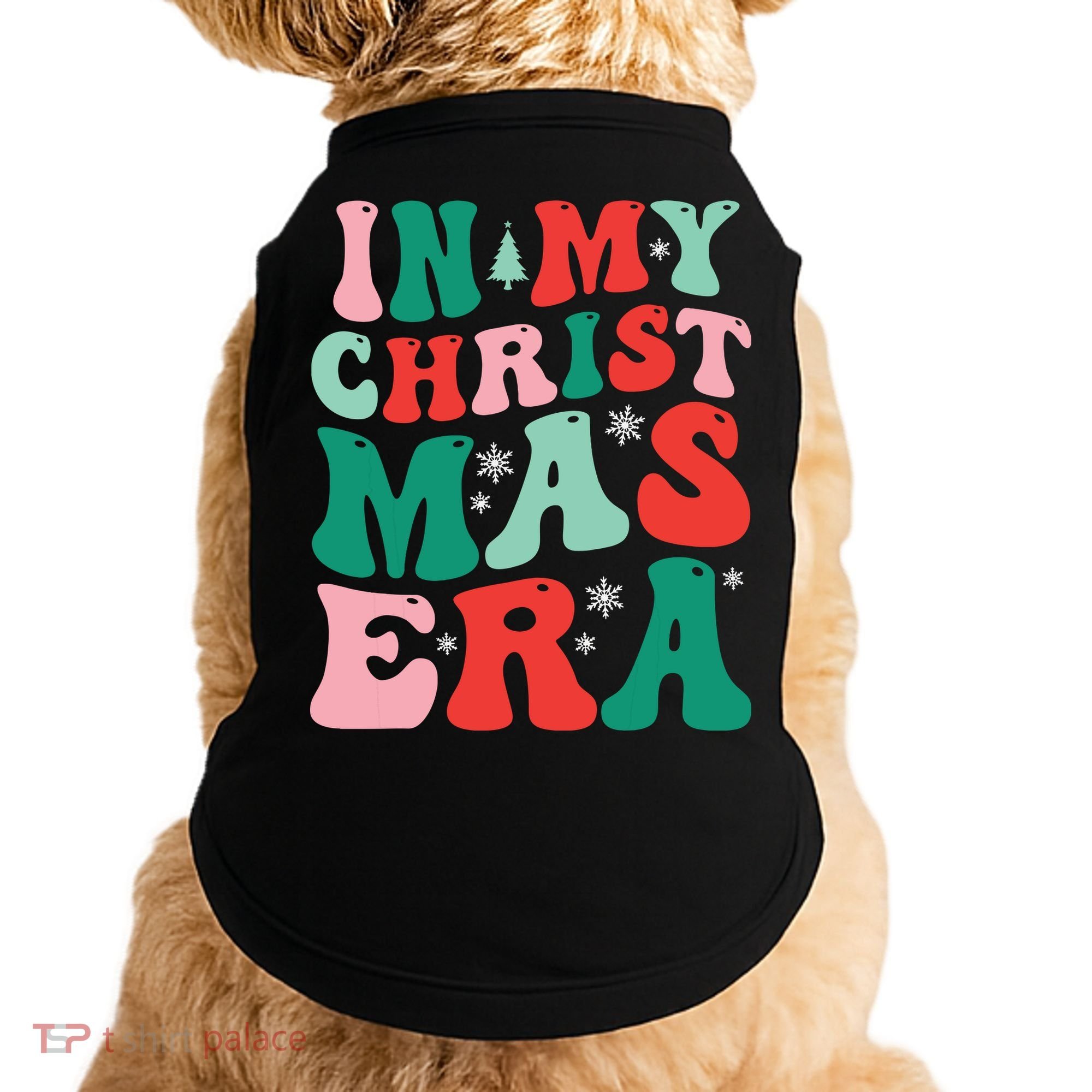 In My Christmas Era Groovy Xmas Doggie Tank