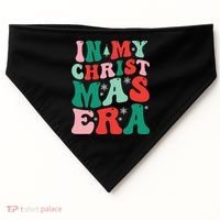 In My Christmas Era Groovy Xmas USA-Made Doggie Bandana thumb 0