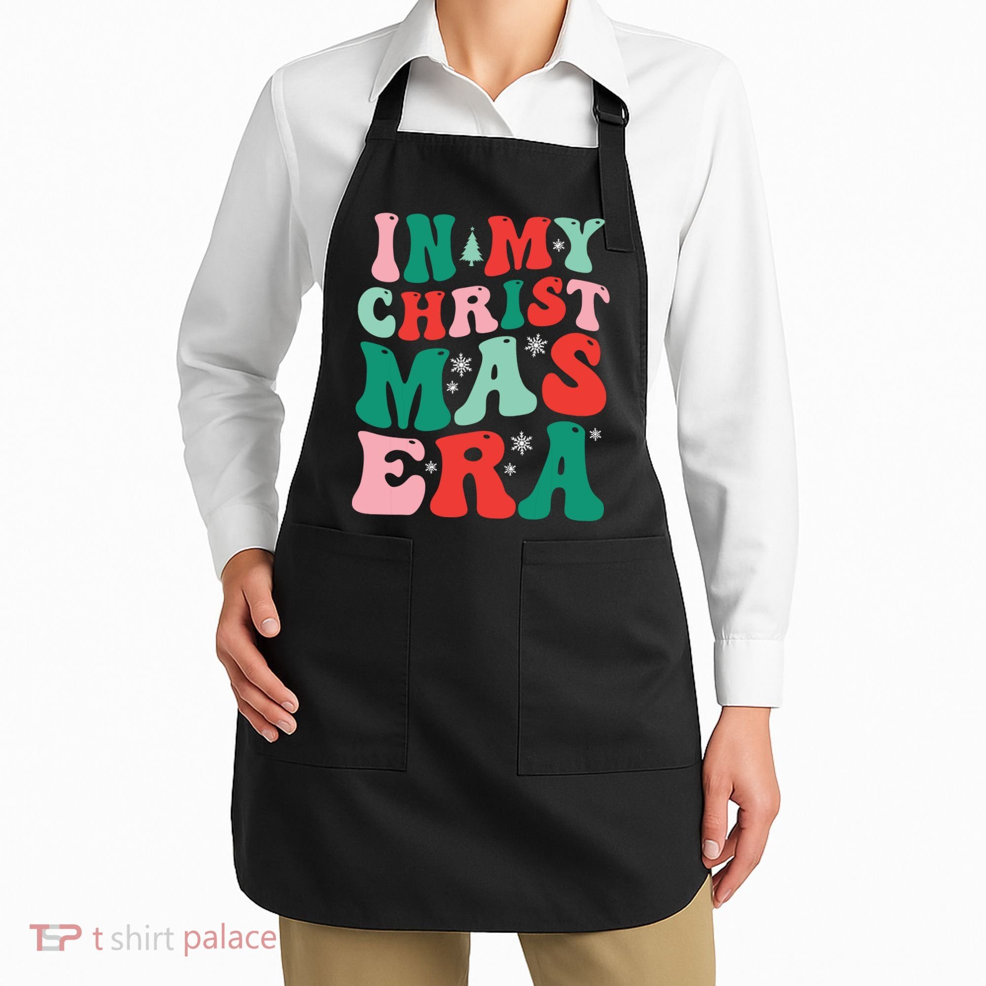 In My Christmas Era Groovy Xmas Apron