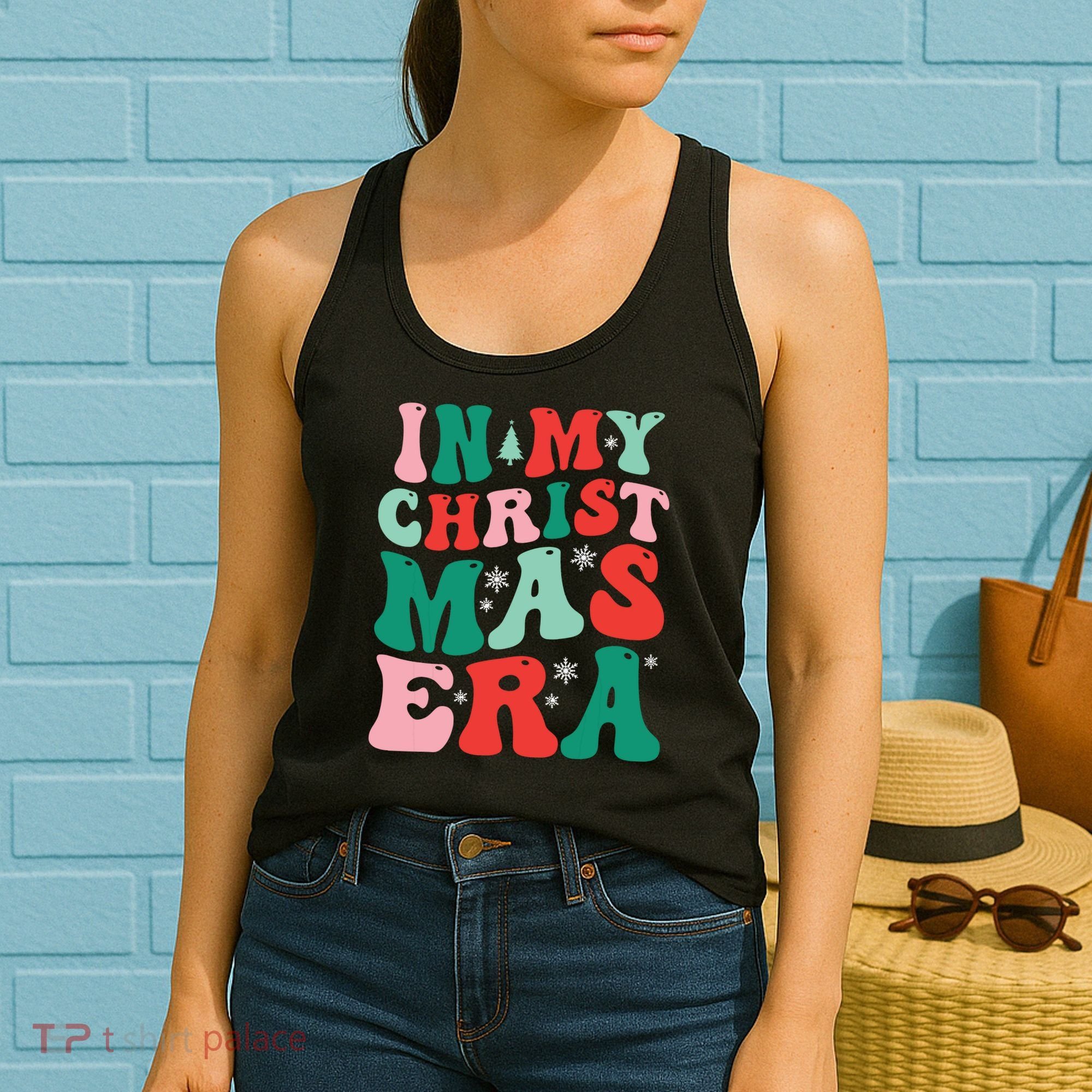In My Christmas Era Groovy Xmas Women's Tank Top