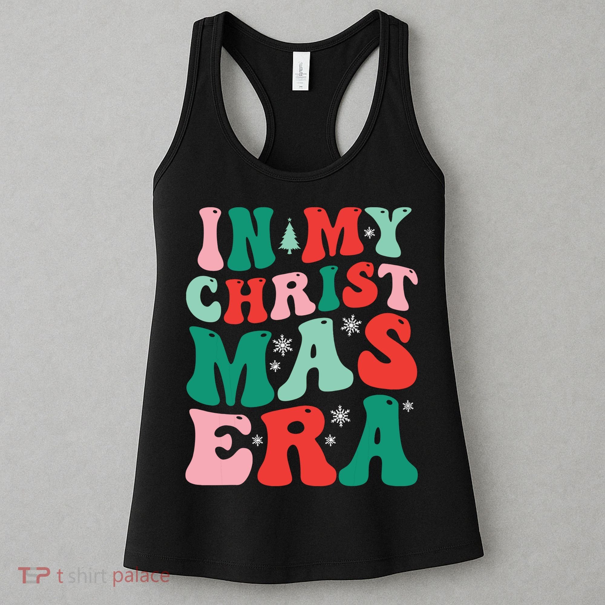 In My Christmas Era Groovy Xmas Women's Tank Top