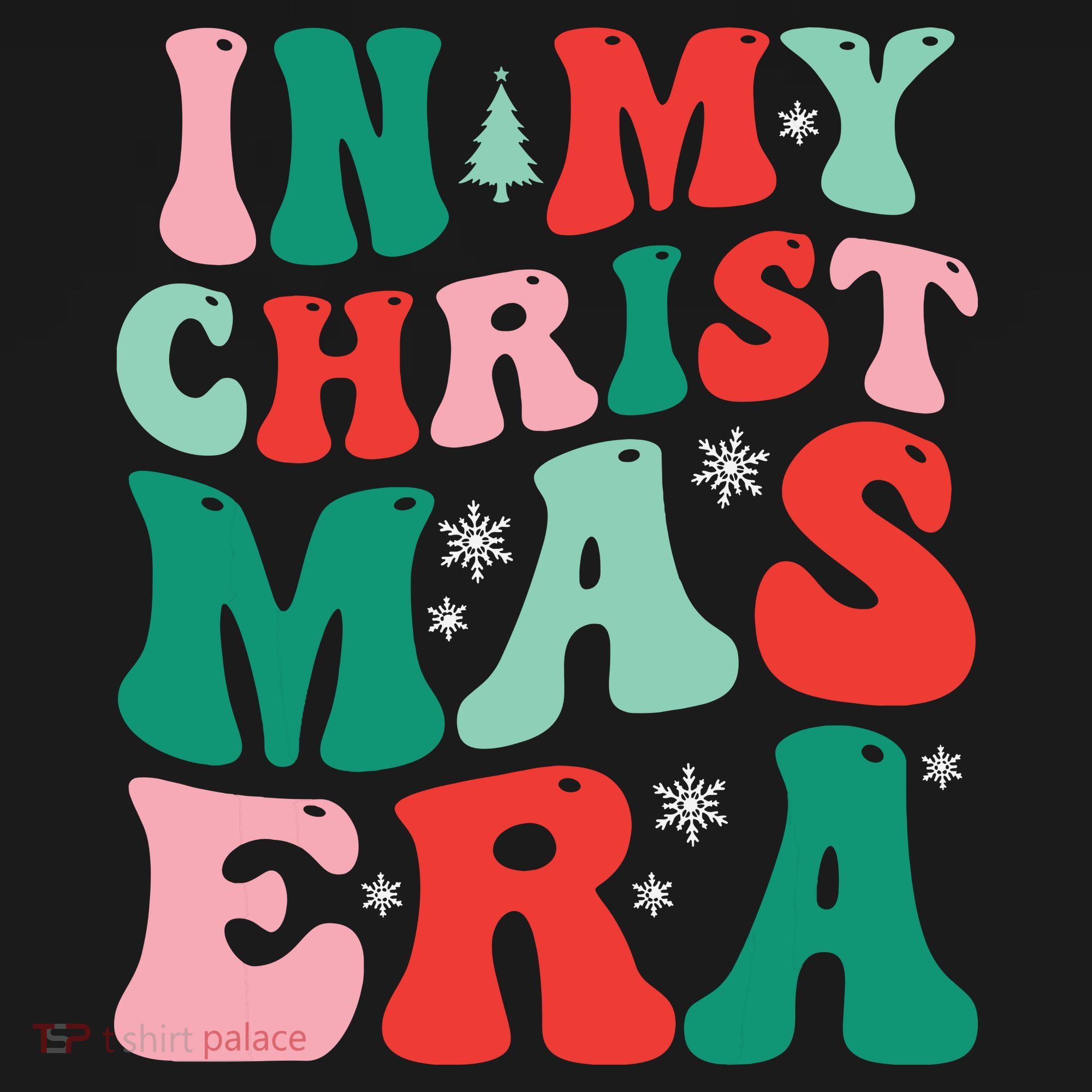 In My Christmas Era Groovy Xmas Women's Tank Top