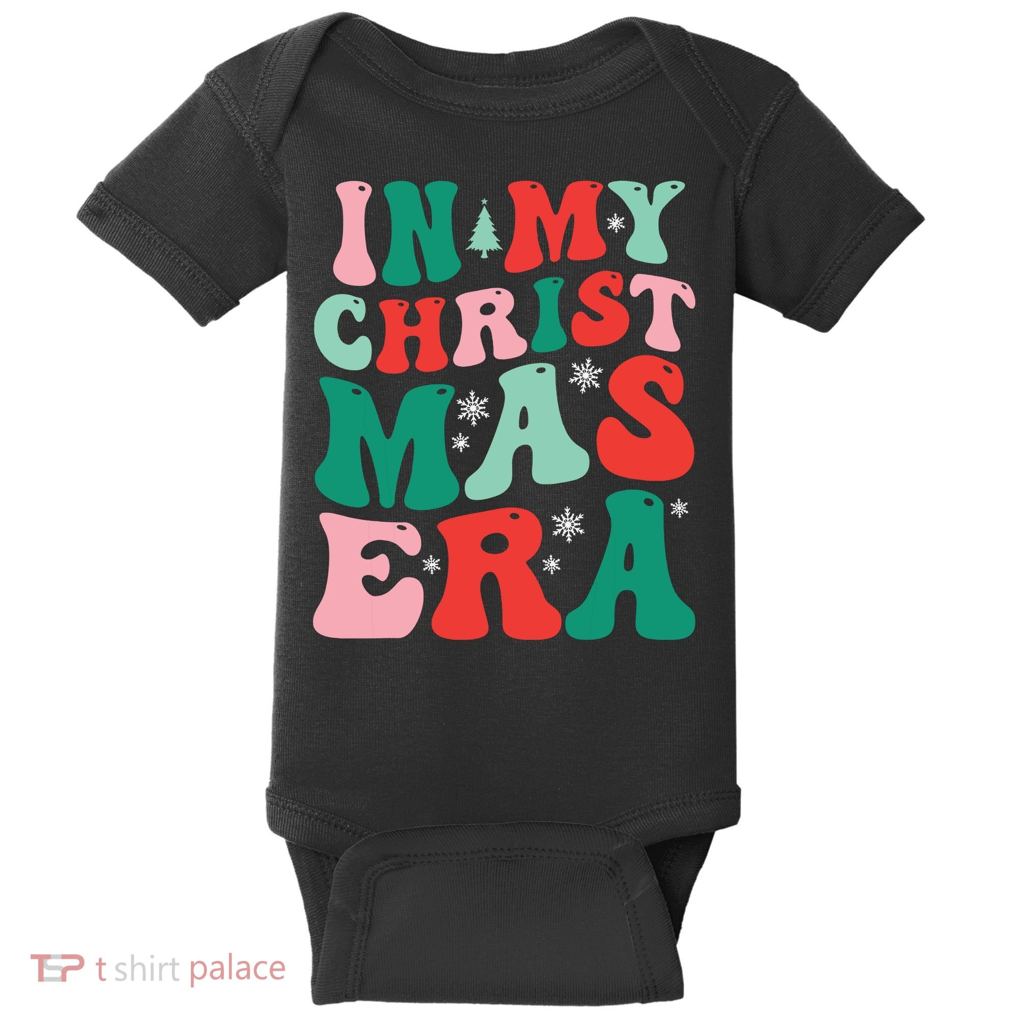 In My Christmas Era Groovy Xmas Baby Bodysuit