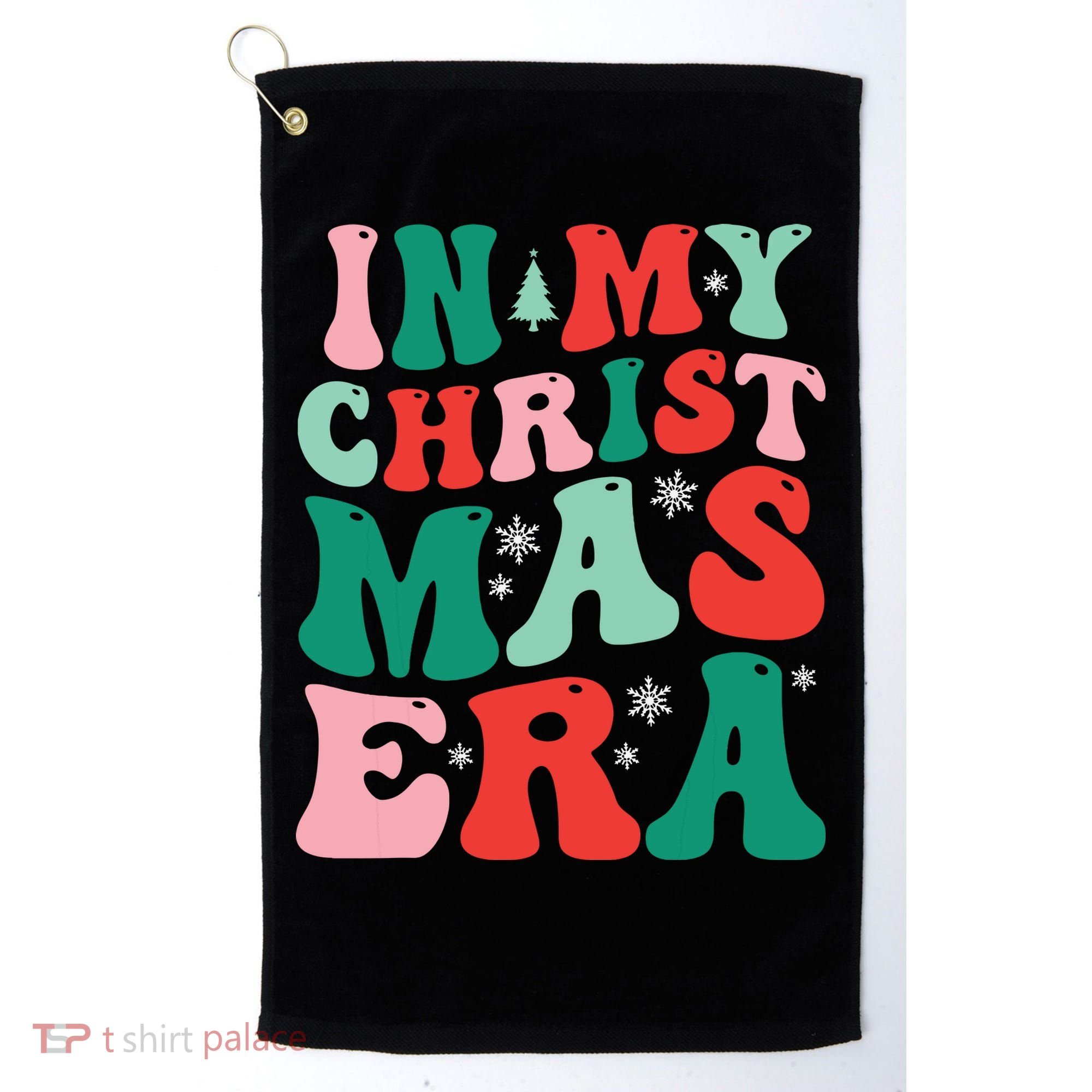 In My Christmas Era Groovy Xmas Golf Towel