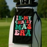 In My Christmas Era Groovy Xmas Golf Towel thumb 2