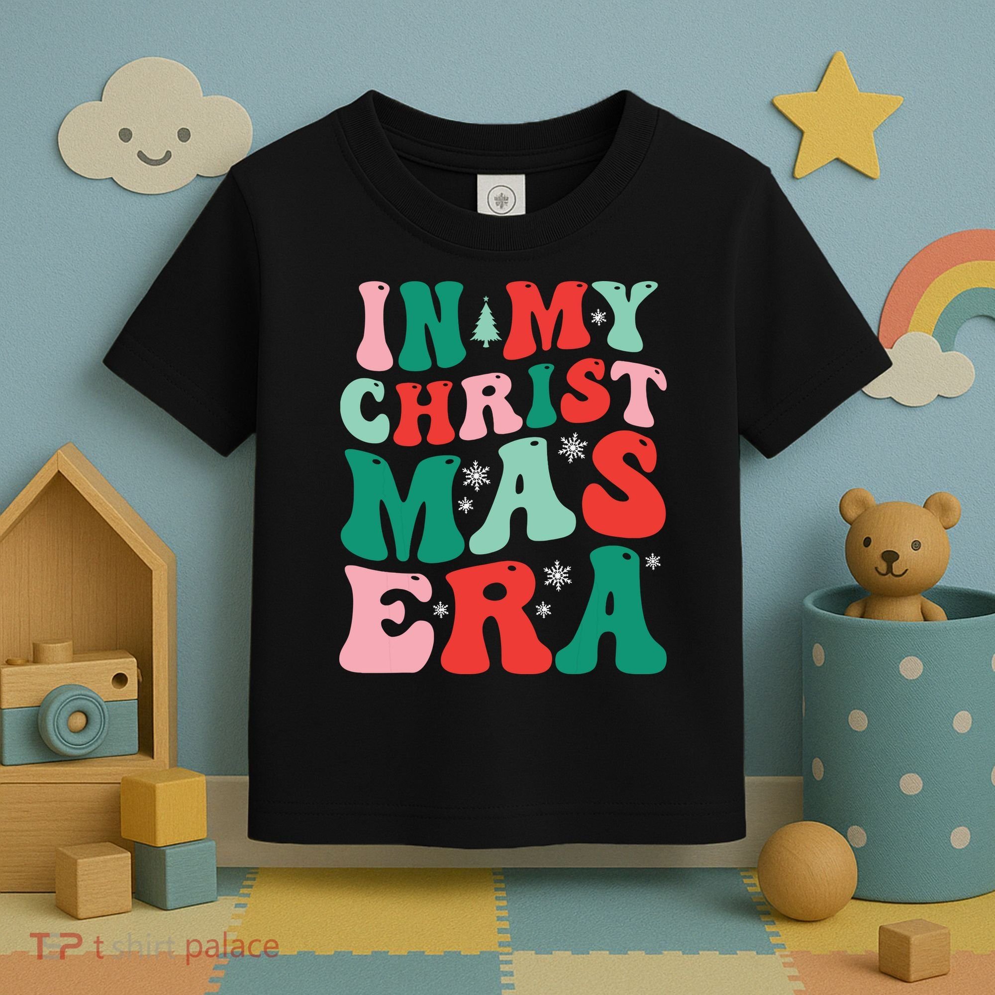 In My Christmas Era Groovy Xmas Toddler T-Shirt