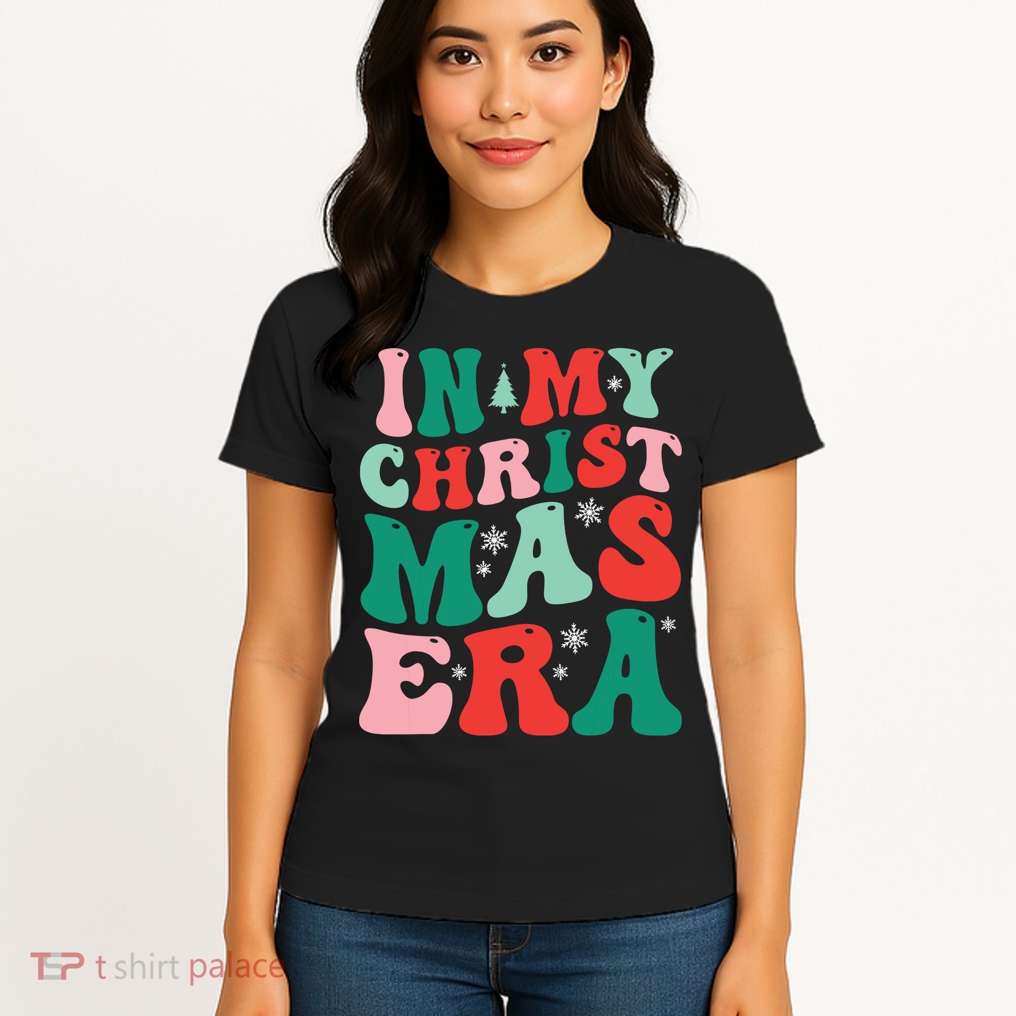 In My Christmas Era Groovy Xmas Women's T-Shirt