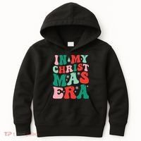 In My Christmas Era Groovy Xmas Kids Hoodie thumb 0