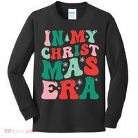In My Christmas Era Groovy Xmas Kids Long Sleeve Shirt thumb 0