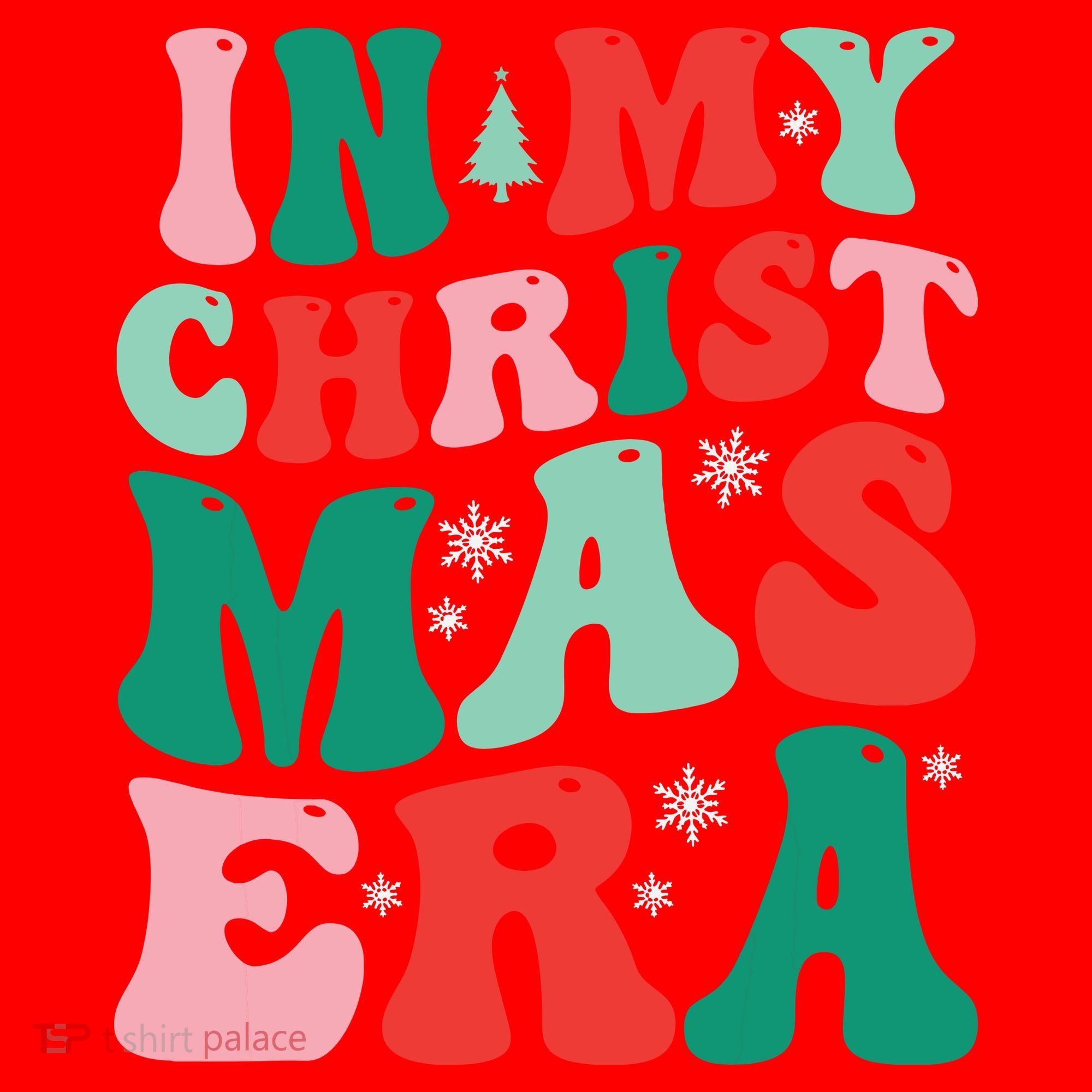 In My Christmas Era Groovy Xmas Santa Hat