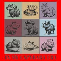 In My Capybara Era, Capybara Lover Gift Santa Hat thumb 1