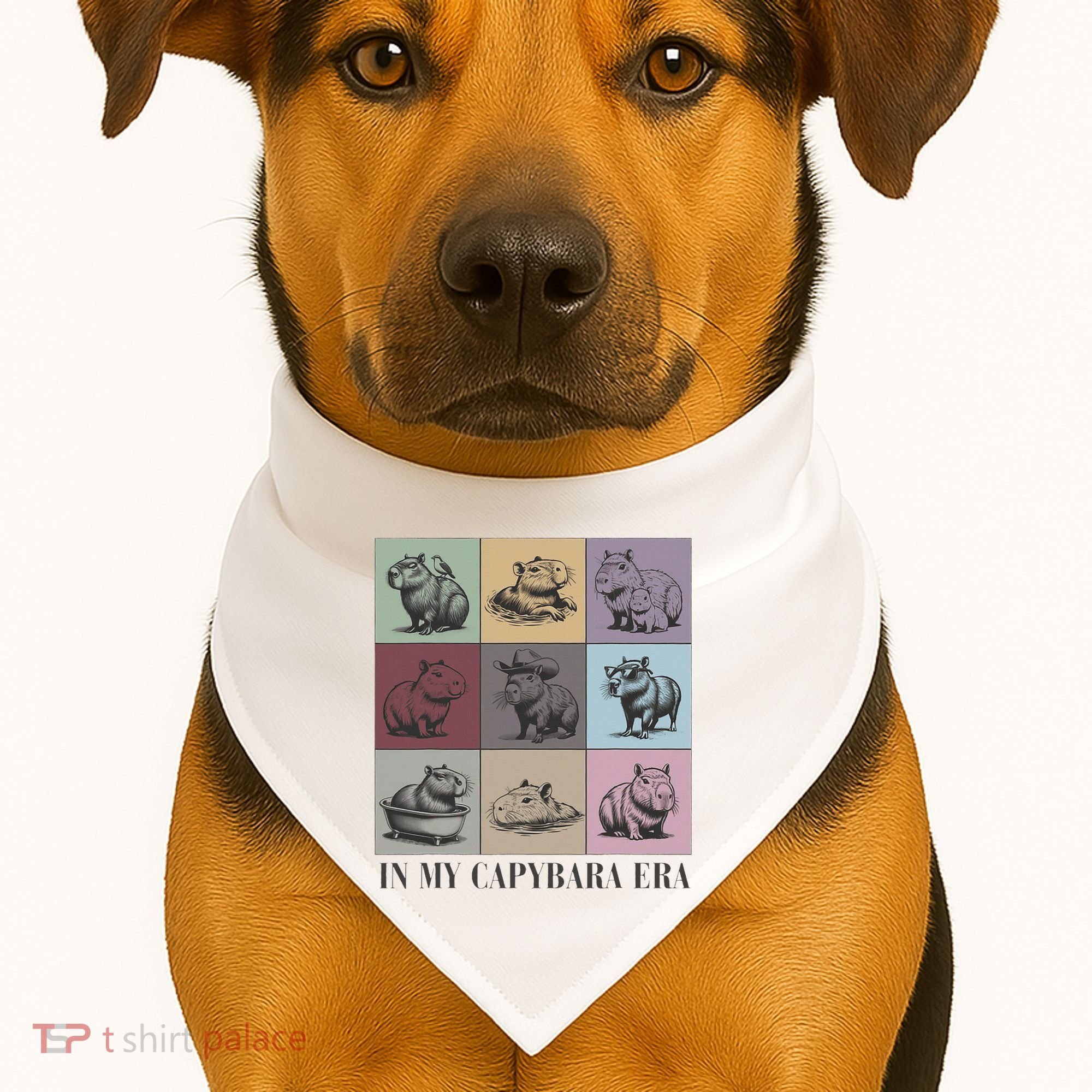 In My Capybara Era, Capybara Lover Gift USA-Made Doggie Bandana