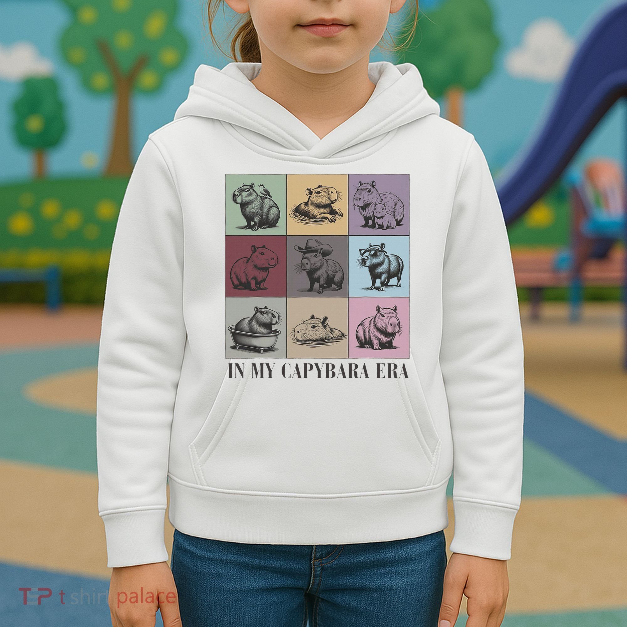 In My Capybara Era, Capybara Lover Gift Kids Hoodie